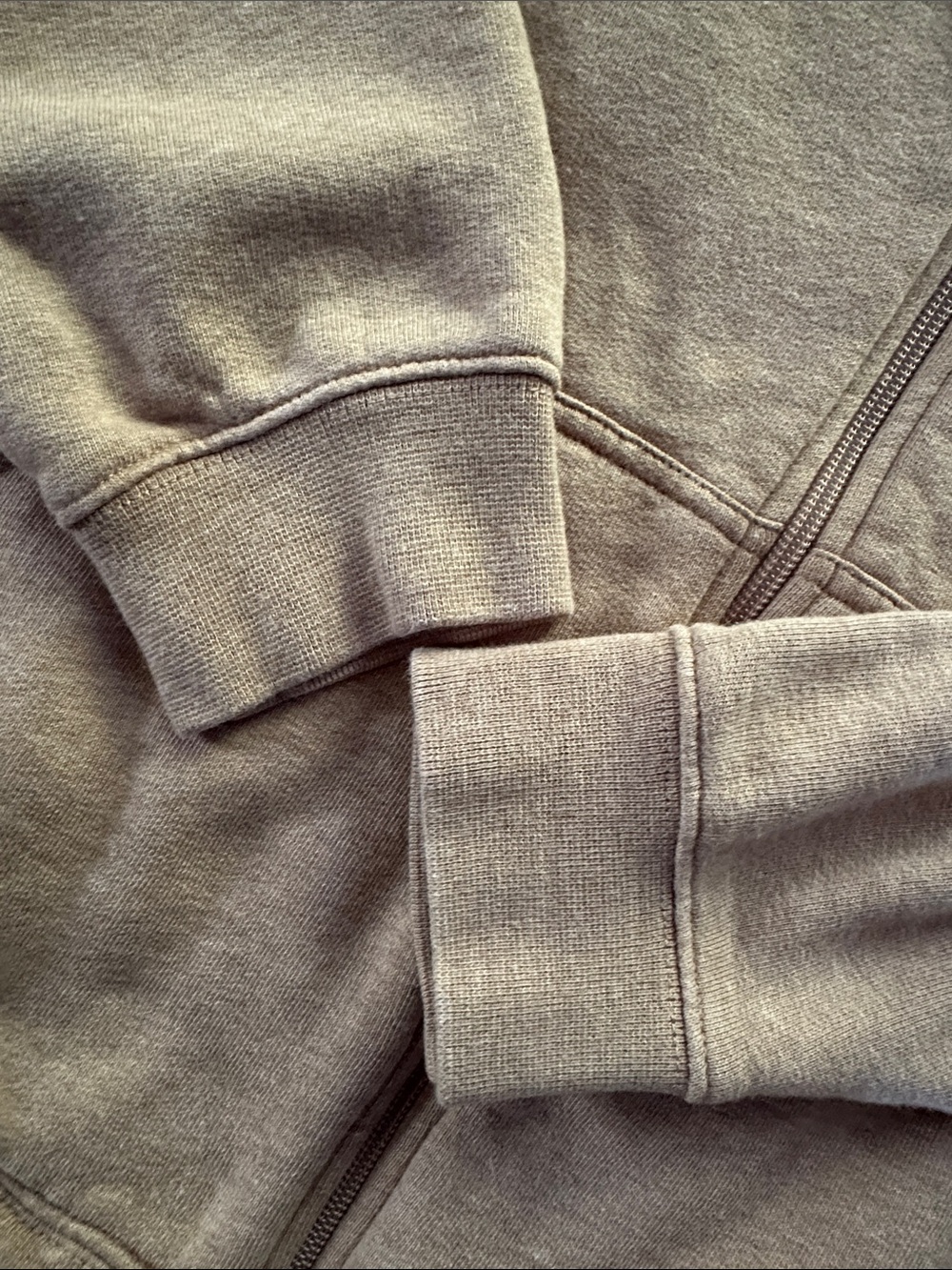 L.L. Bean Tan Full-Zip Hooded Sweatshirt men’s medium - Picture 5 of 12